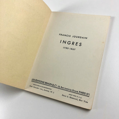 Ingres by Francis Jourdain – Collection des Maitres | Les Editions Braun & Cie.