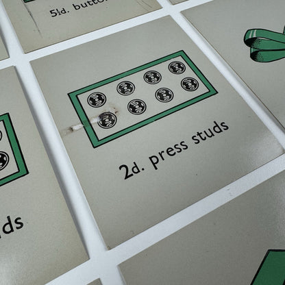 No 4 The Draper's Shop educational maths toy | E.J. Arnold c.1950s 22 cards