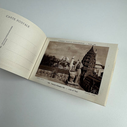 Souvenir 12 postcards. Exposition Coloniale Internationale Temple d’Angkor-Vath