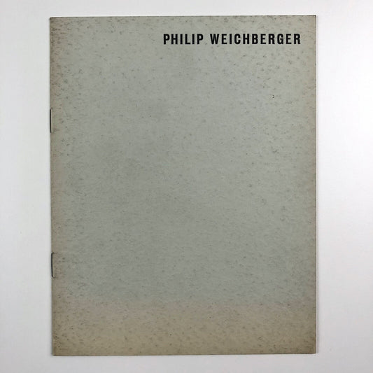 Philip [Philipp] Weichberger. Gemälde, Gouachen | Kunsthalle Bremen exhibition catalogue, 1959