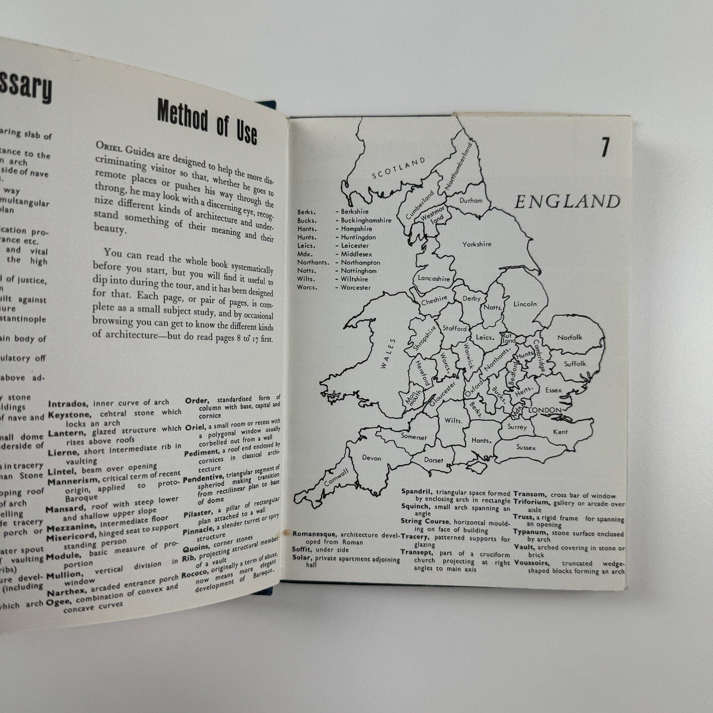 Oriel Guide | Architecture of England by Bruce Allsopp and Ursula Clark 1964