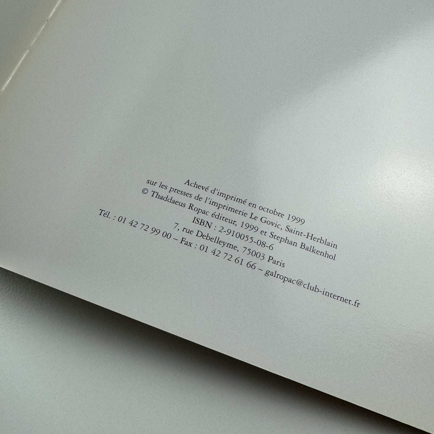 Stephan Balkenhol | Galerie Thaddaeus Ropac, Paris exhibition catalogue 1999