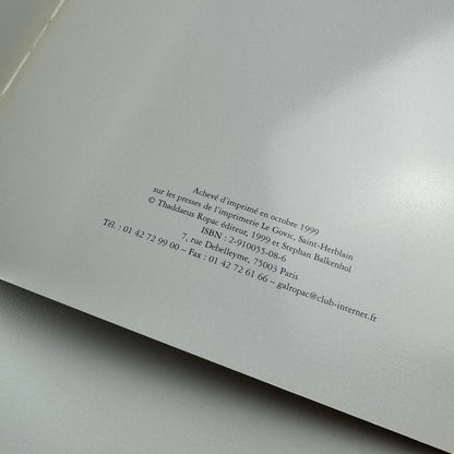 Stephan Balkenhol | Galerie Thaddaeus Ropac, Paris exhibition catalogue 1999