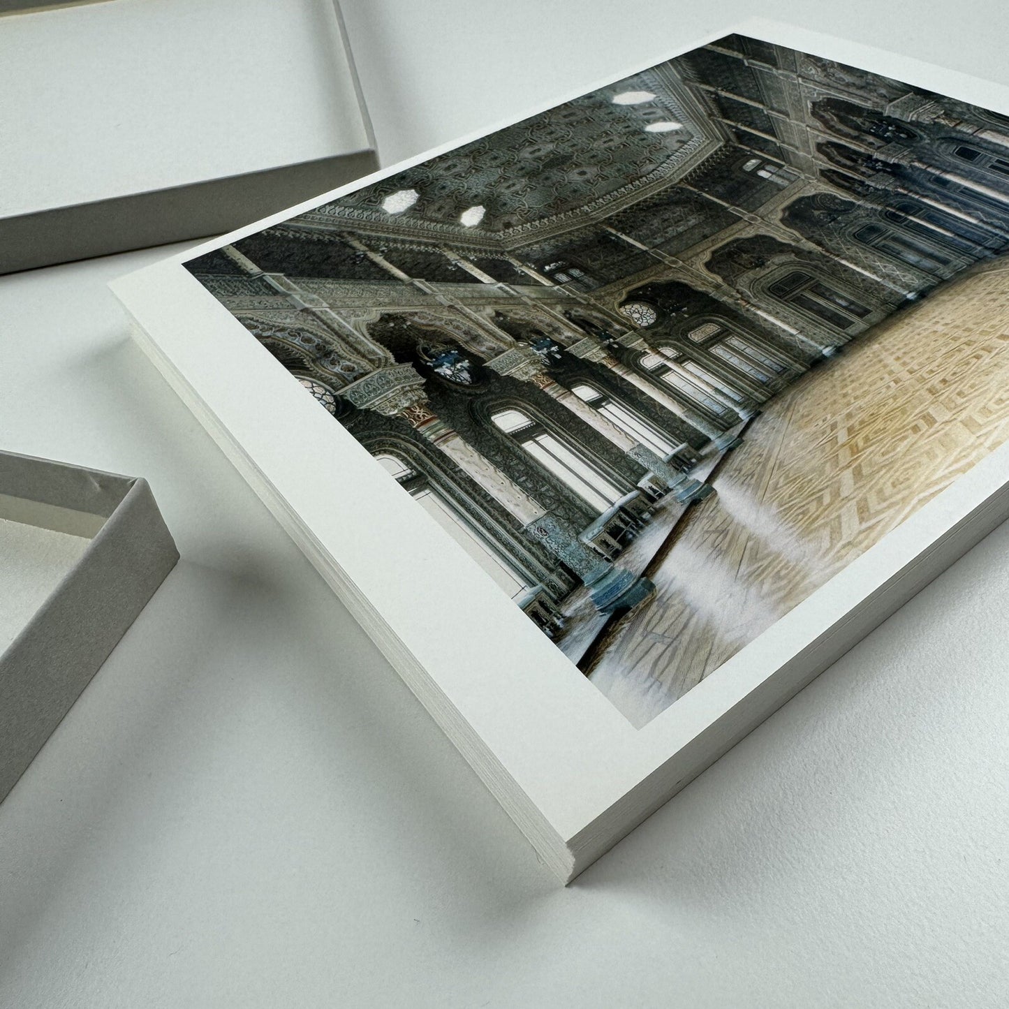 Candida Höfer – Palaces, Theatres, Churches and a Casino | Ben Brown Fine Arts | Box of postcards, 2007