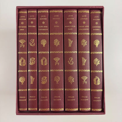 Jane Austen Folio Society 7 volume set in slipcase 14th printing 1996 Butler & Tanner