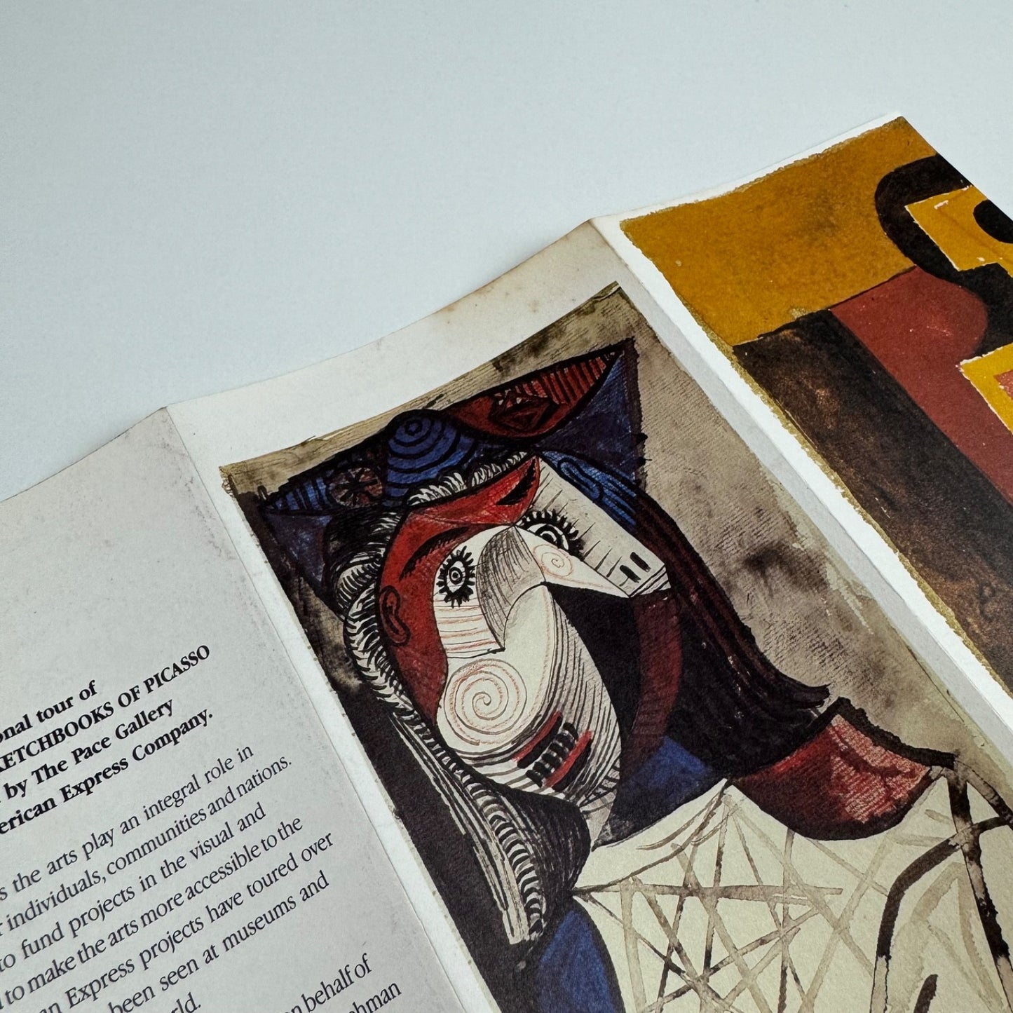 Promotional leaflet for Je suis le cahier: The Sketchbooks of Picasso | The Pace Gallery 1986