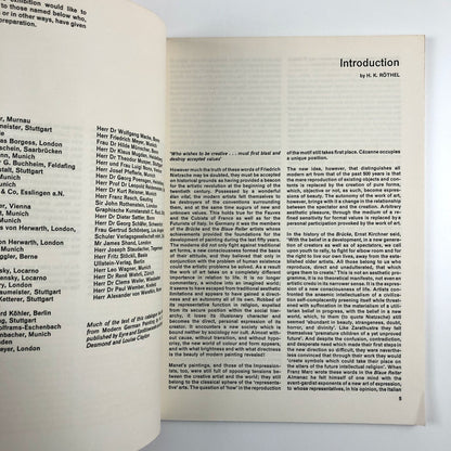 The Blue Rider Group | Der Blue Reiter | Arts Council catalogue, 1960