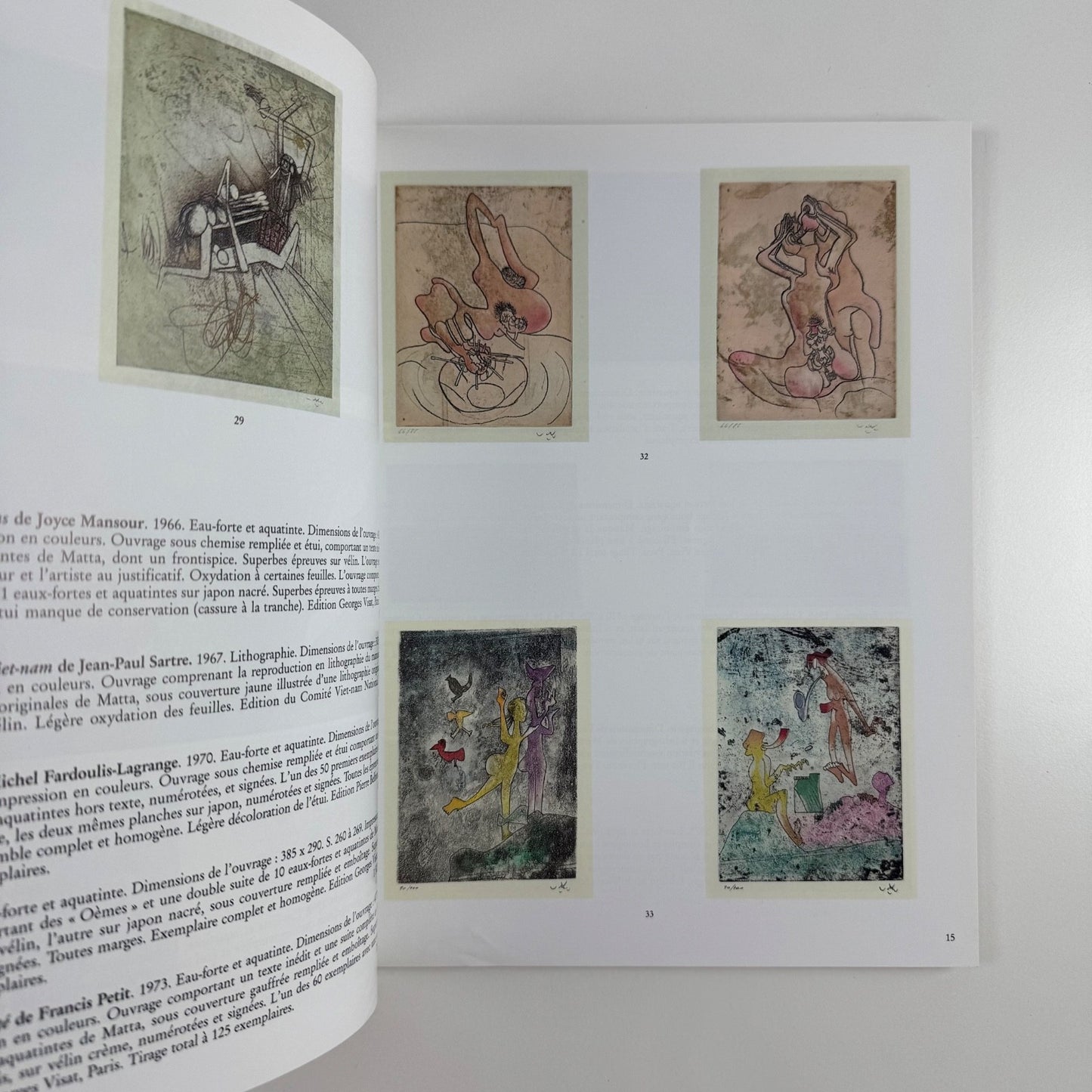 Roberto Matta et les Surréalistes d’après-guerre. Jean Barnard Drouot 2006