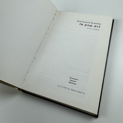 Dictionnaire de poche. Le pop art | Fernand Hazan, 1975