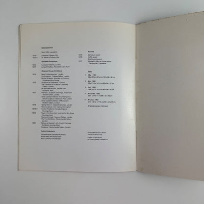 Jeff Lowe | Nicola Jacobs Gallery, 1981