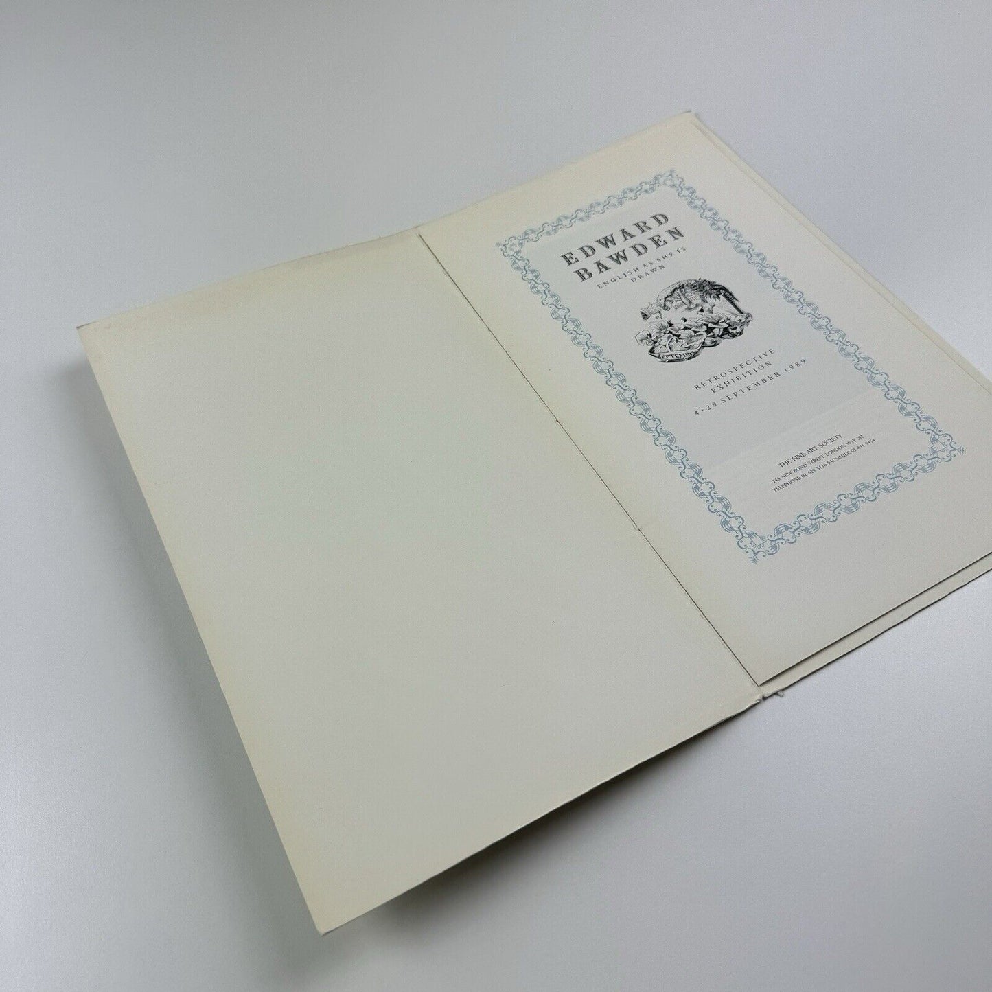 Edward Bawden English as she is drawn. Retrospective Exhibition | The Fine Art Society, 1989