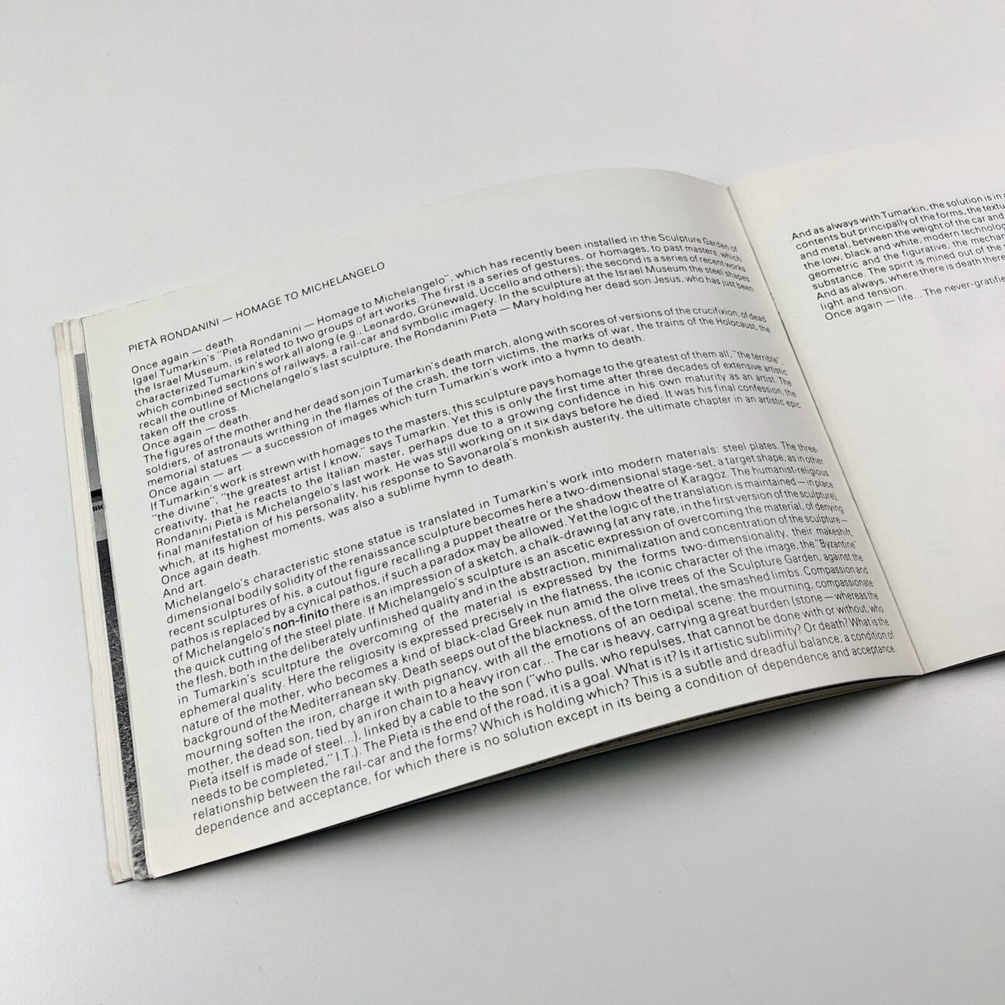 Igael Tumarkin Rails and Pietà 1984-87 | Israel Museum exhibition catalogue, 1987