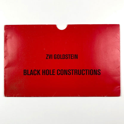 Zvi Goldstein. Black hole constructions | Daadgalerie Berlin 1990 | Folder and inserts