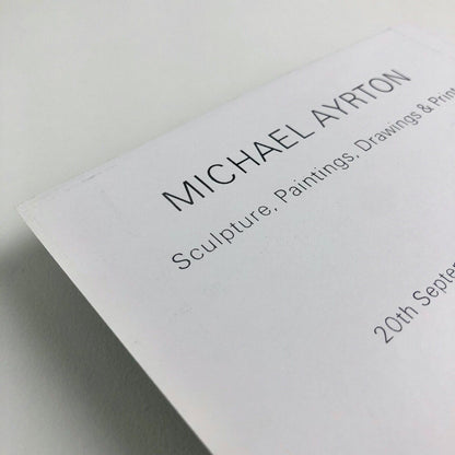 Michael Ayrton – Beaux Arts, Bath | Exhibition private view card