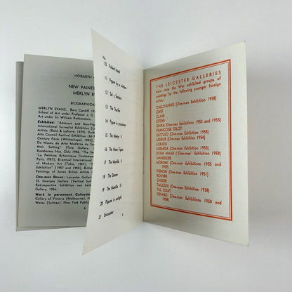 Maurice de Vlaminck Wood-cuts, Lithographs and Etchings | Merlyn Evans New Paintings | Ernest Brown & Phillips, The Leicester Galleries November 1958