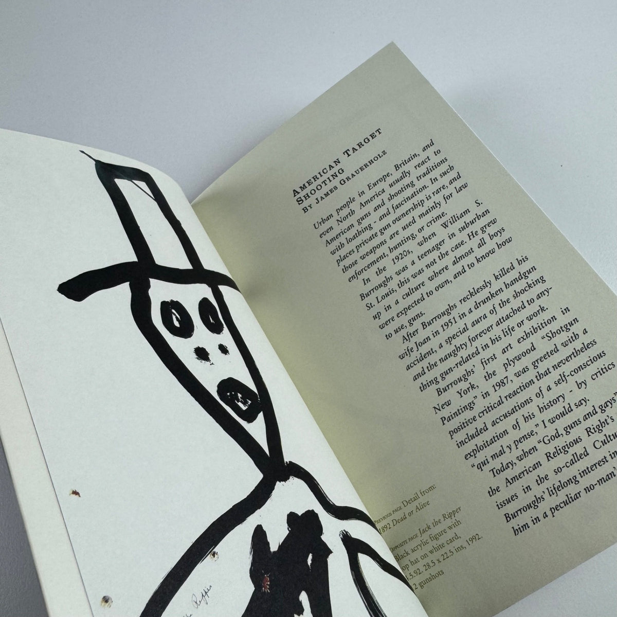 Dead Aim. The Unseen art of William S. Burroughs. Paintings, targets, soundworks, scrapbooks, cut-ups, fold-ins, film & documentary evidence | Riflemaker Gallery 2005