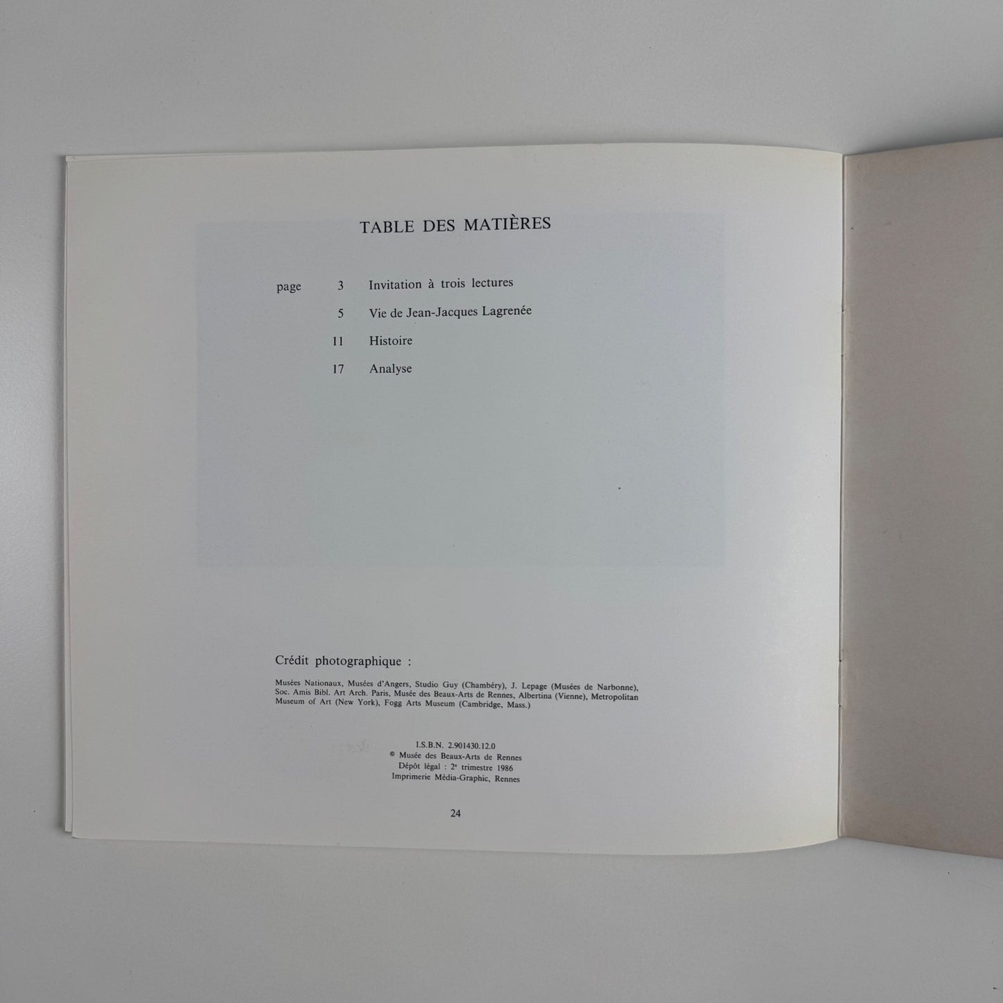 La fuite en Egypte de Lagrenée le Jeune | Musée des Beaux-Arts de Rennes, 1986