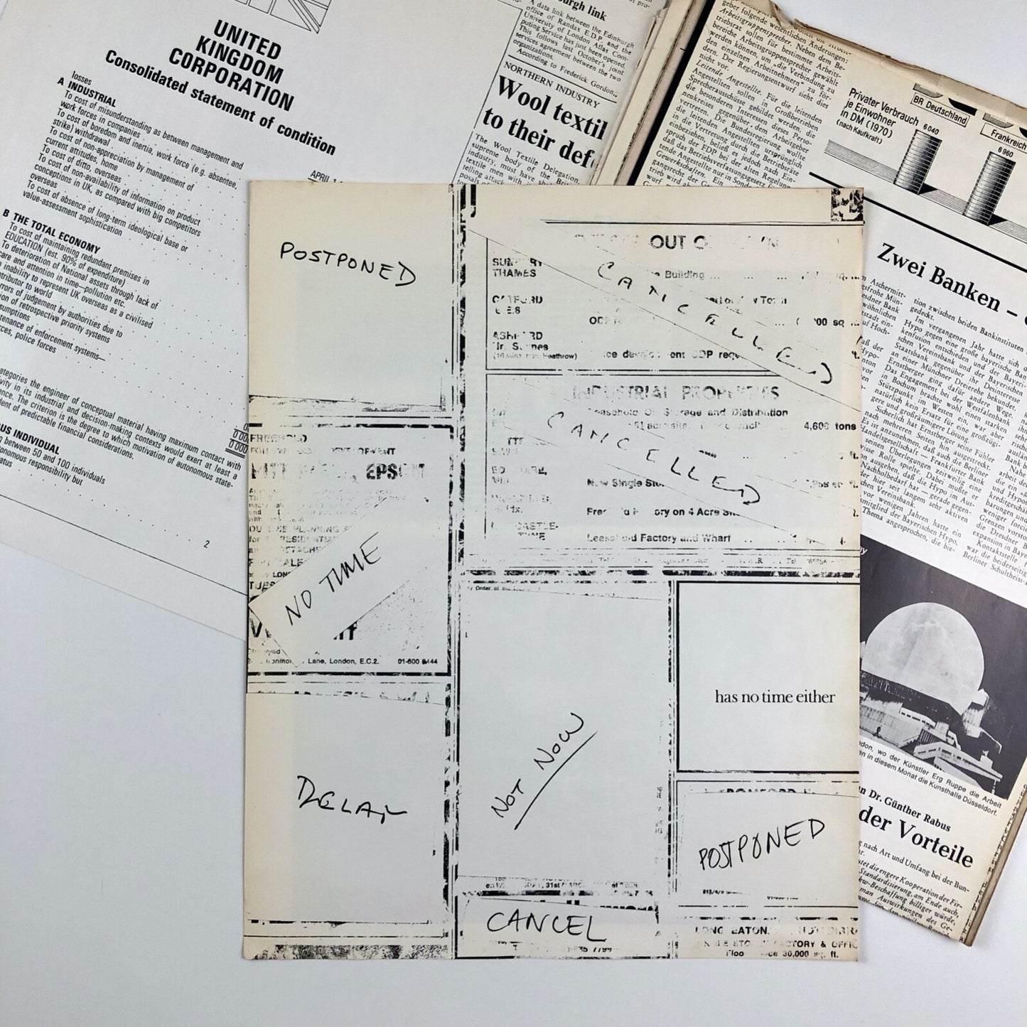 Artist Placement Group inn70 Hayward Gallery catalogue – December, 1971