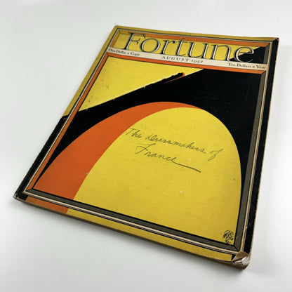 Fortune Magazine August 1932 | Paolo Garretto cover | Joel Barber decoy ducks