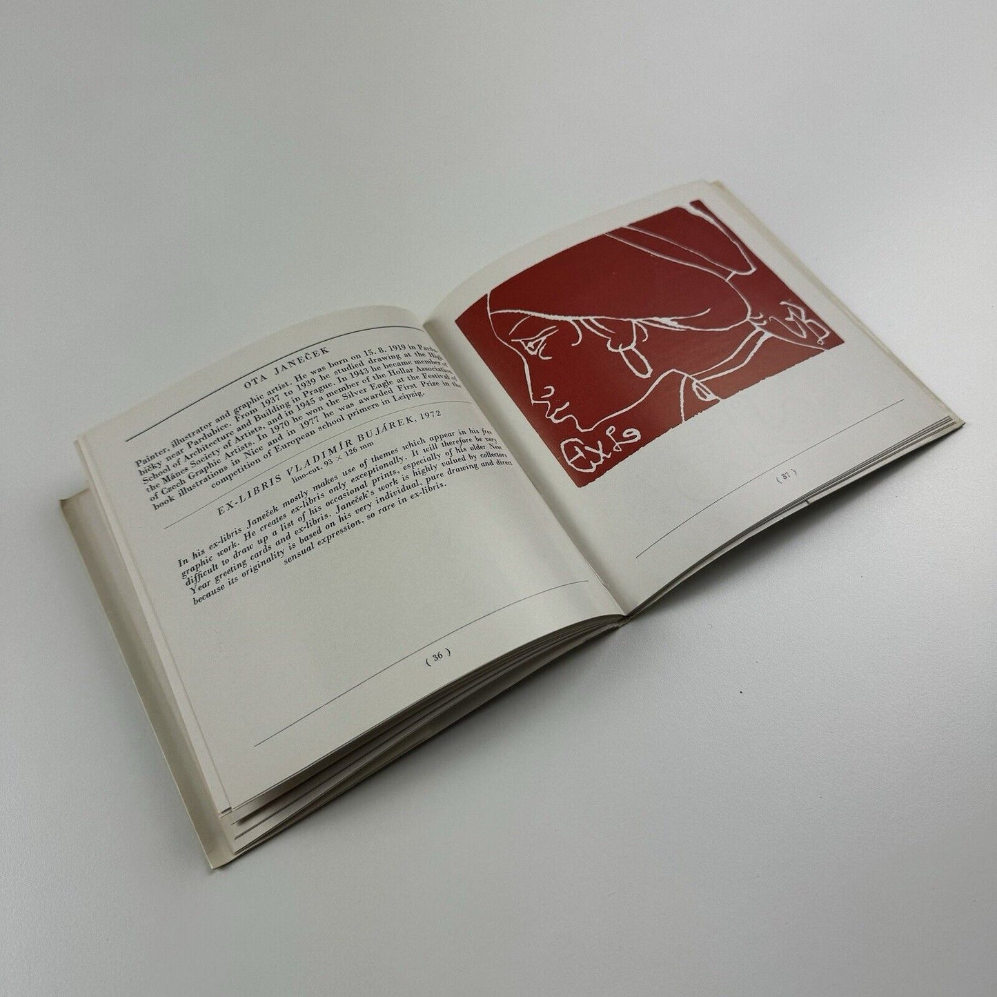 Contemporary ex-libris by Frantisek Dvorak | Contemporary Czech art | Odeon, 1979