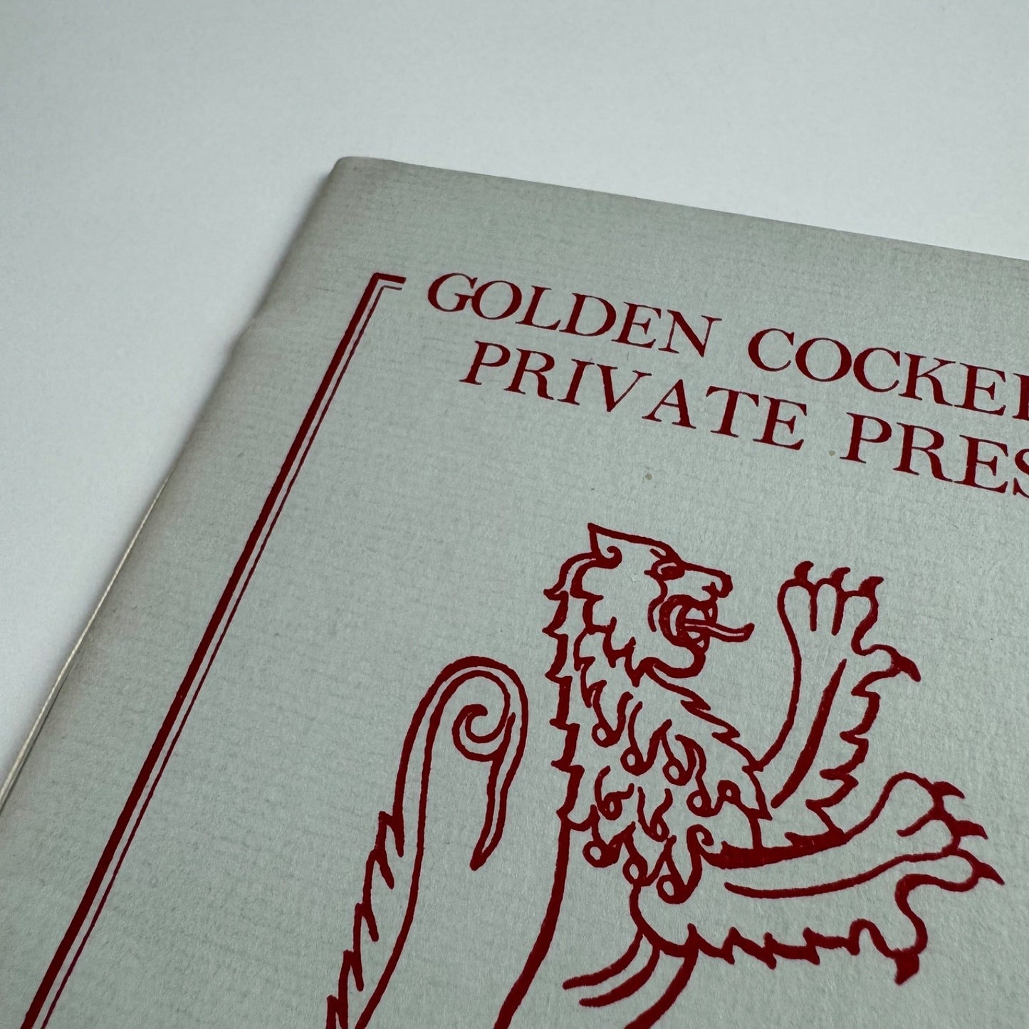 Golden Cockerel Private Press British Hand-made books. Spring 1955