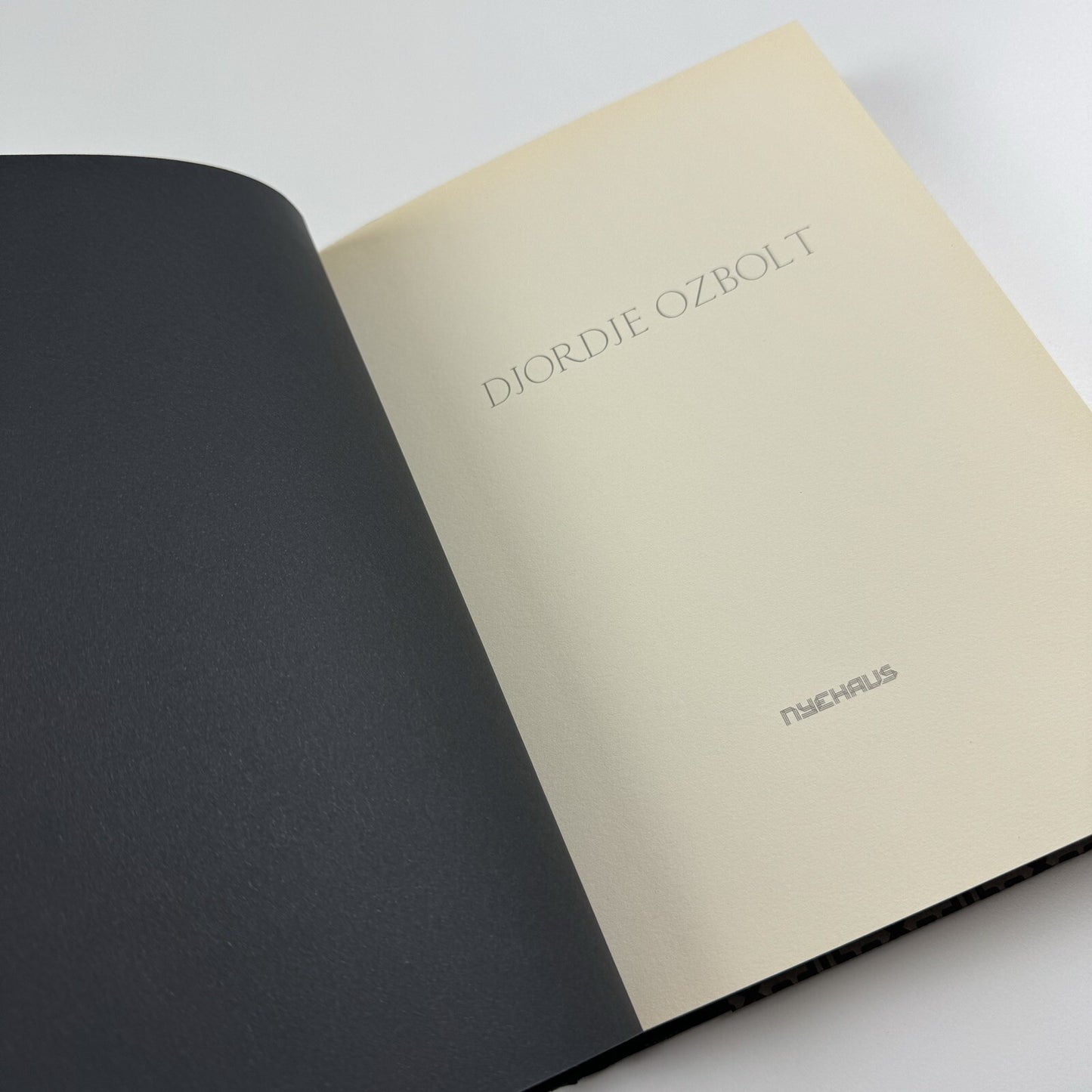 Djordje Ozbolt. Nyehaus, 2007 | Limited edition catalogue, numbered 976 of 1500