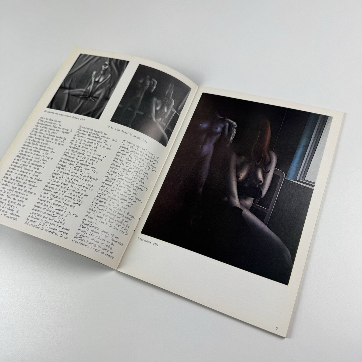 Paul Wunderlich | Galleria Schwarz, Milan exhibition catalogue, 1972