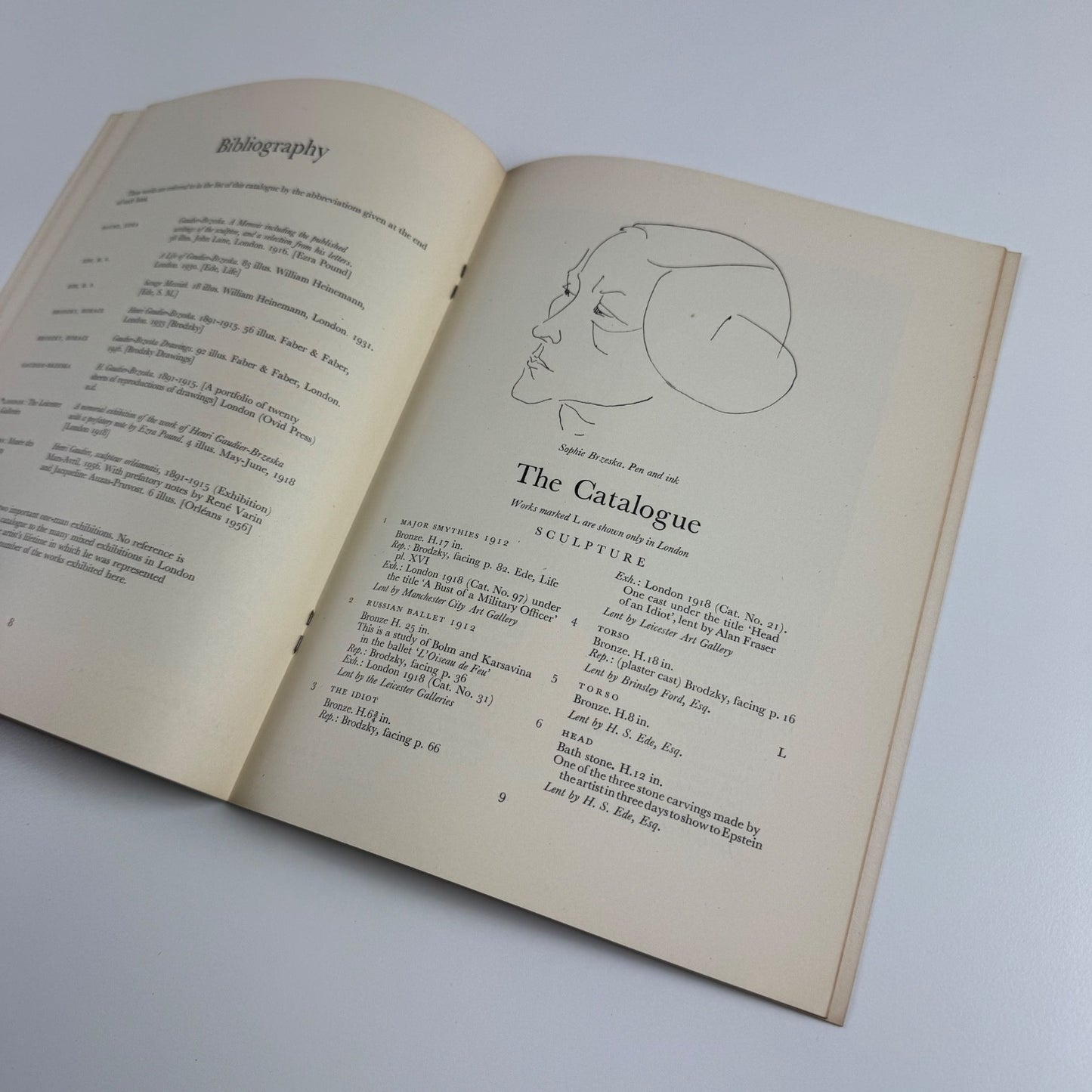 Henri Gaudier-Brzeska. Exhibition of sculpture, pastels & drawings Arts Council
