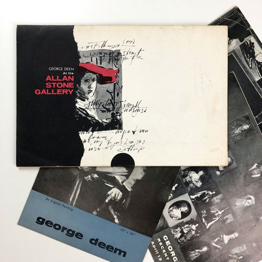 Exhibition ephemera relating to George Deem Allan Stone Gallery, New York, 1963-9