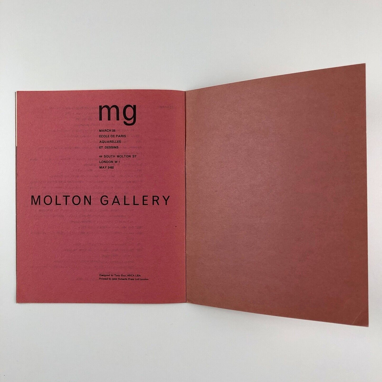 Alfred Aberdam – Paintings & Gouaches | Molton Gallery exhibition catalogue | 1961
