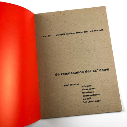 de Renaissance der XXe Eeuw | Stedelijk Museum catalogue | Cat. no. 191, 1958