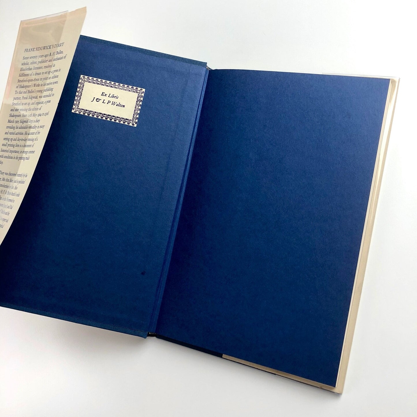 Frank Sidgwick's Diary and other material relating to A.H. Bullen and the Shakespeare Head Press, 1975