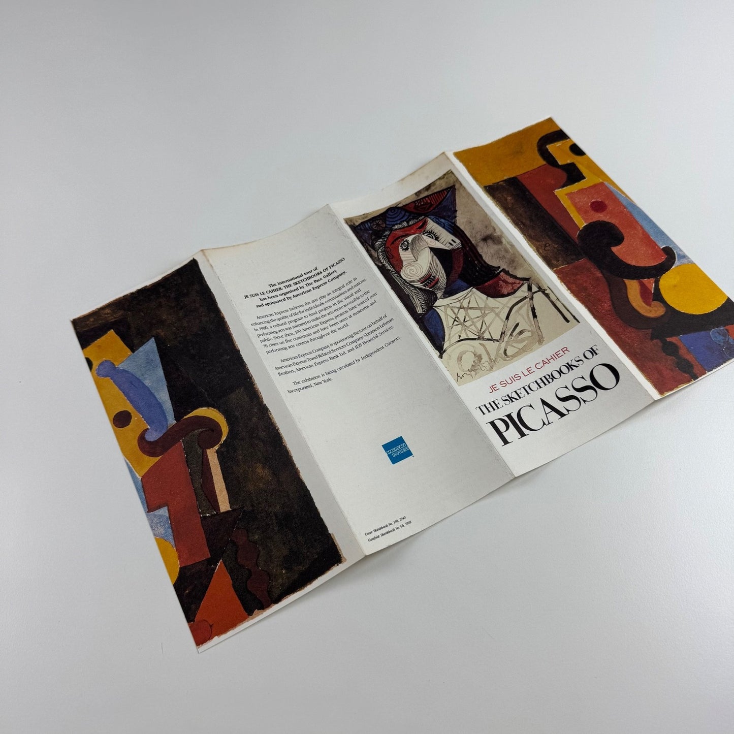 Promotional leaflet for Je suis le cahier: The Sketchbooks of Picasso | The Pace Gallery 1986