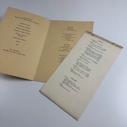 Ephemera: lunch menu The First Edition Club opening of the New Premises 6 Little Russell Street 1923