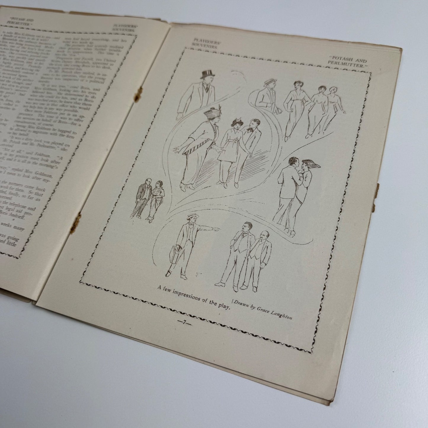 Programme The Queen’s Theatre ‘Potash and Perlmutter' Montague Glass c.1914