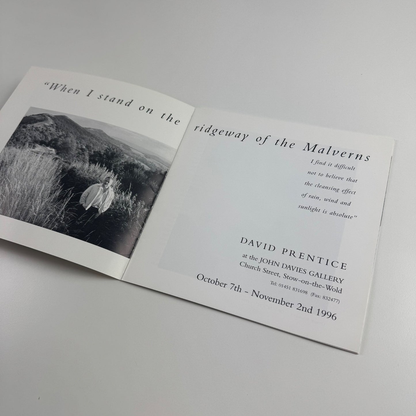 David Prentice | The John Davies Gallery, 1996
