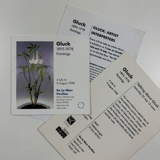 Gluck 1895-1978 Paintings – exhibition leaflets | De La Warr Pavilion, 1998