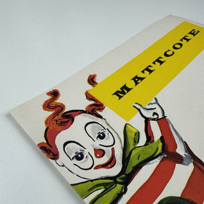 Paper sample leaflet Mattcote Jarrold & Sons | Illustrations taken from glove puppets made by Anna Marita | Donside Paper Co