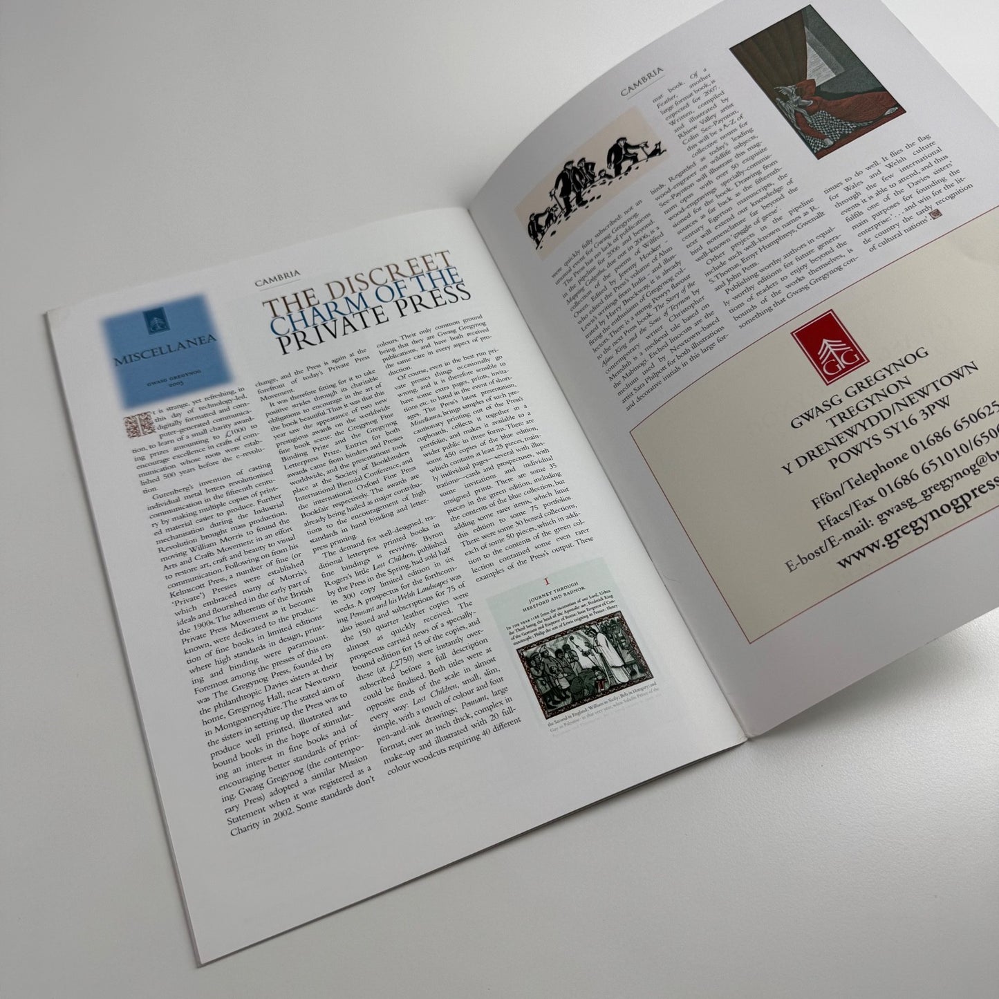 The Gregynog Press & Gwasg Gregynog | Museum of Modern Art, Wales, 2002