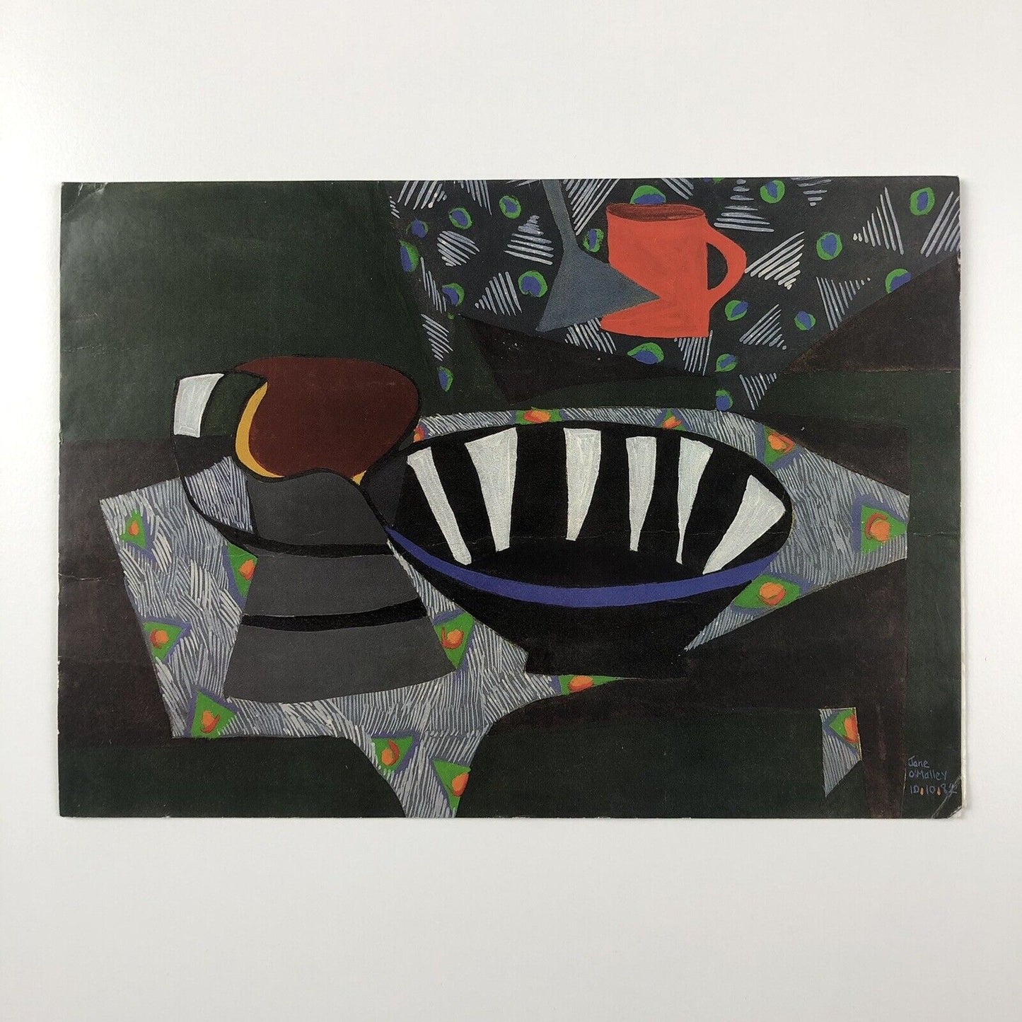 Promotional card – Jane O'Malley – Selection of Paintings 1977-86 | Montpelier Studio
