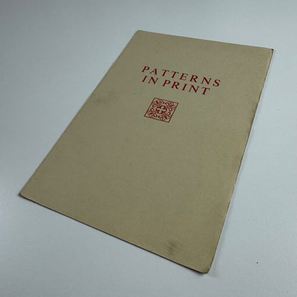 Patterns in Print. A Workshop experiment by Mark Arman | The Workshop Press 1981