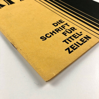 Atrax | Die Schrift für Titelzeilen | Type specimen | Bauer | Heinrich Jost 1926