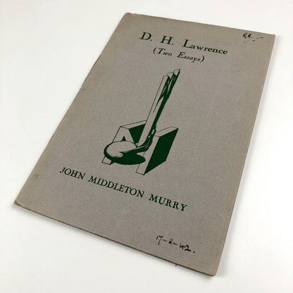 D.H. Lawrence (Two Essays) John Middleton Murry | Cover design by Raymond McGrath