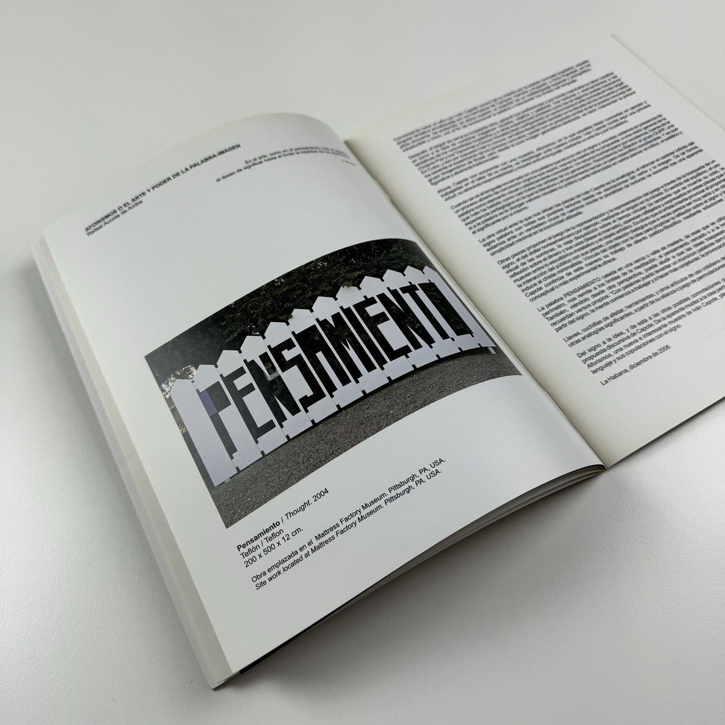 Ivan Capote – Aforismos | Galería Habana exhibition catalogue, 2007