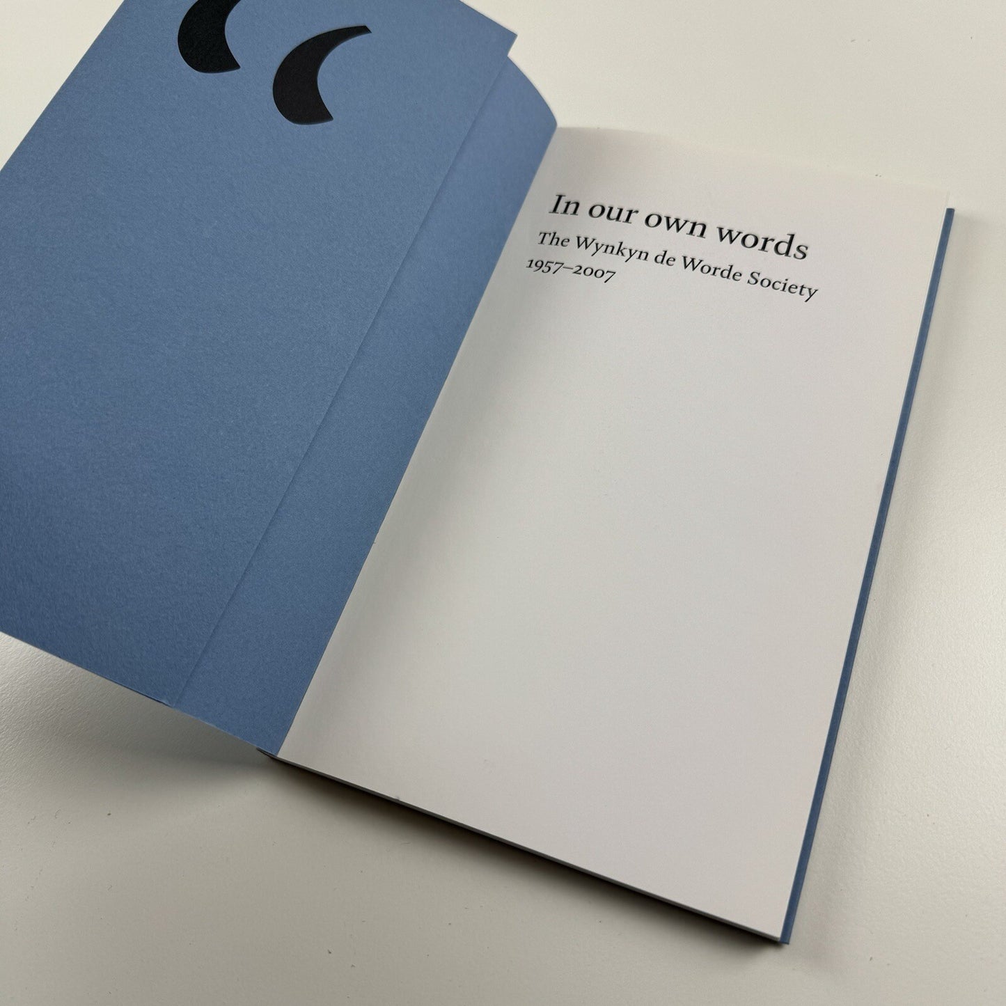 In our own words | The Wynkyn de Worde Society 1957-2007