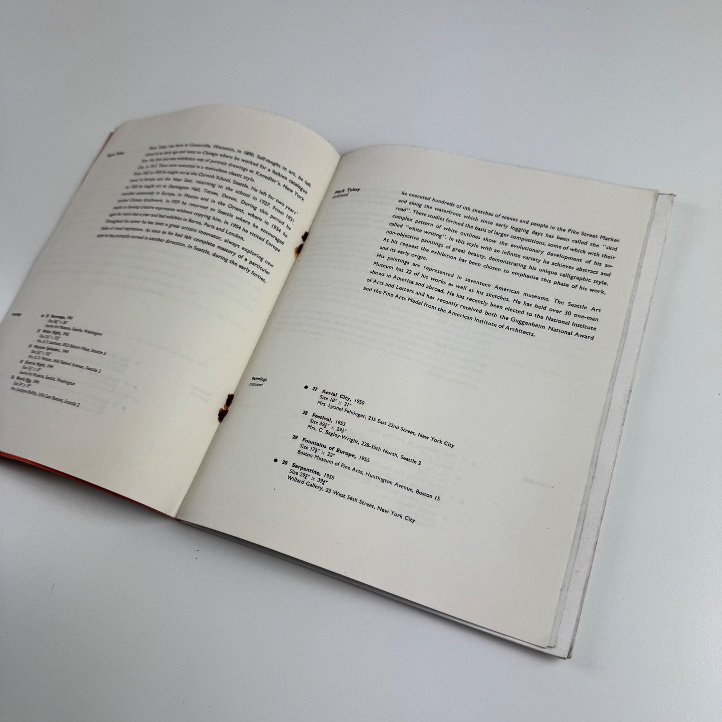Eight American Artists. Paintings and sculpture | ICA Gallery, Nov-Dec 1957