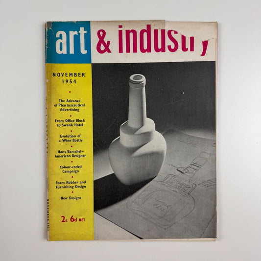 Art & Industry Vol 57, no 341, Nov 1954 pharmaceutical advertising Hans Barschel