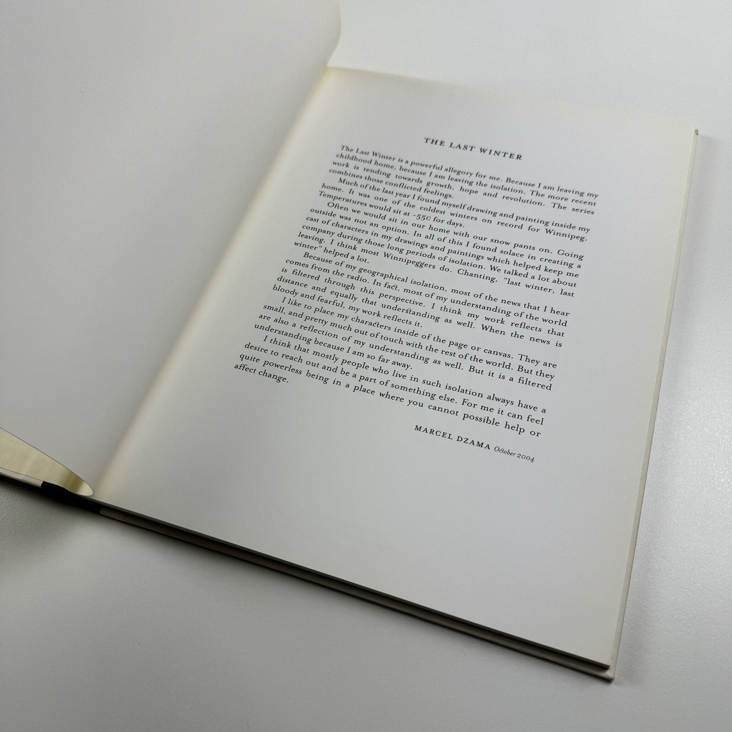 Marcel Dzama. The Last Winter | Timothy Taylor Gallery catalogue, 2004