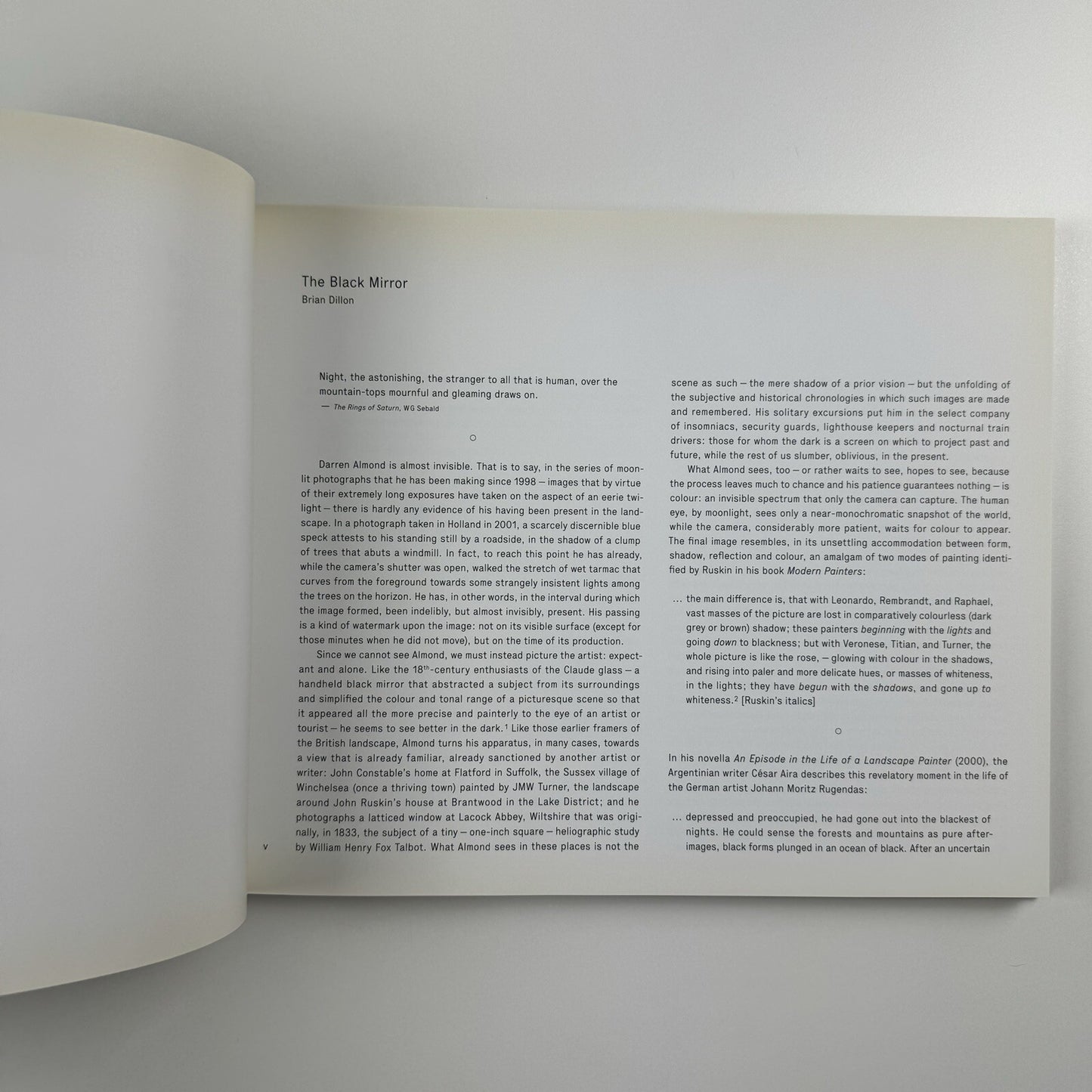 Darren Almond. Moons of the Iapetus Ocean | White Cube London catalogue, 2008