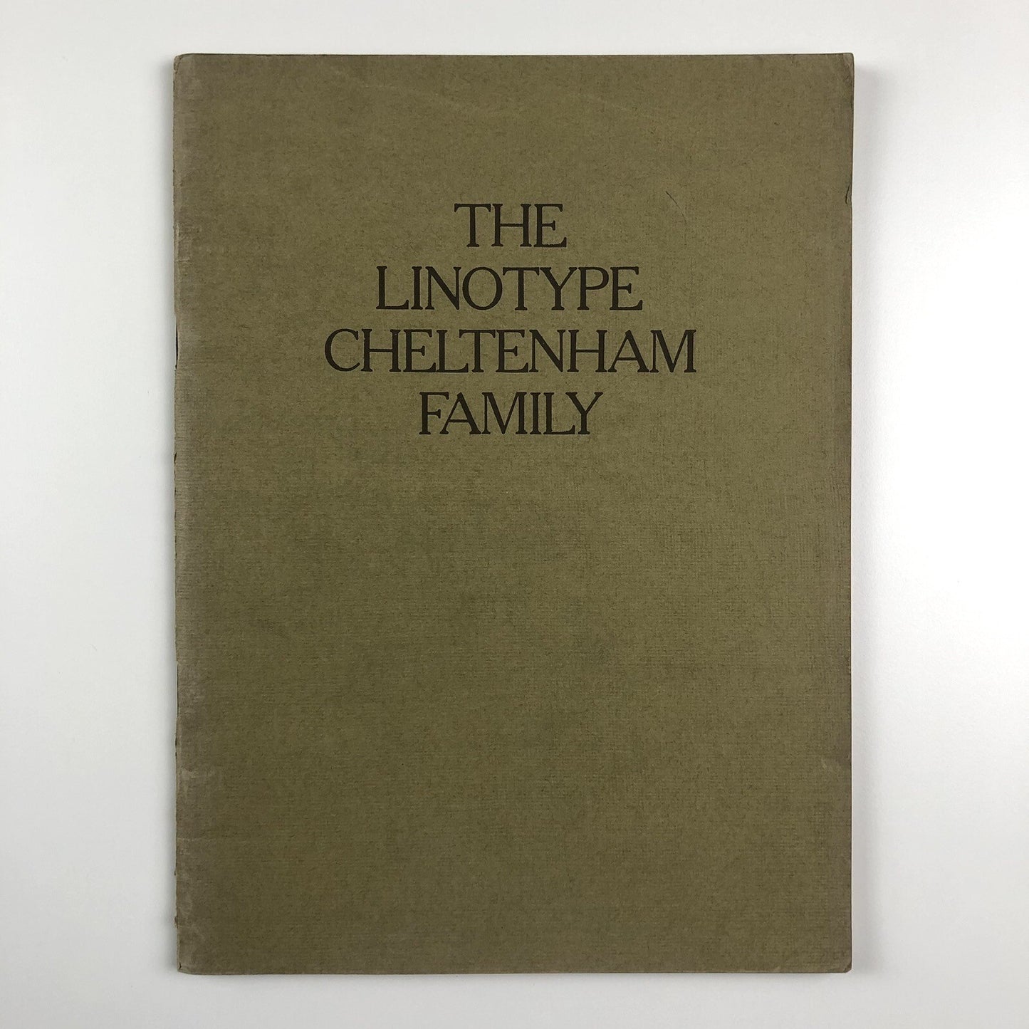 The Linotype Cheltenham Family type specimen brochure | April 1927